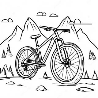 Mountain Bike Adventure Coloring Page 3577-2898