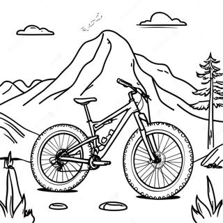 Mountain Bike Adventure Coloring Page 3577-2899