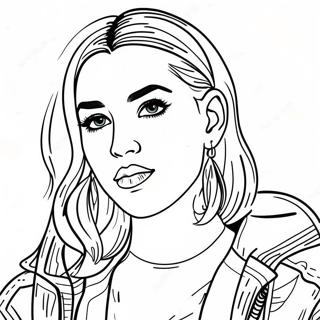 Dua Lipa Coloring Page 35813-28658