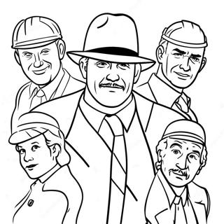 Turning Red Movie Characters Coloring Page 3596-2911