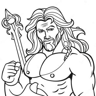 Samson With Long Hair Coloring Page 36024-28831