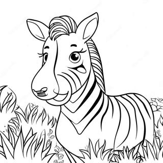 Zebra Coloring Page 371-294