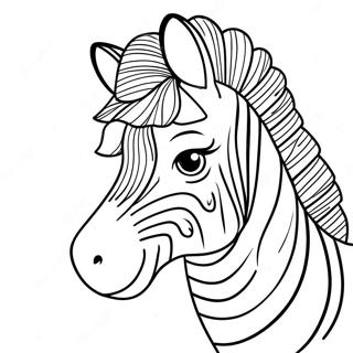 Zebra Coloring Page 371-295