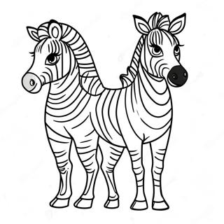 Zebra Coloring Page 371-296