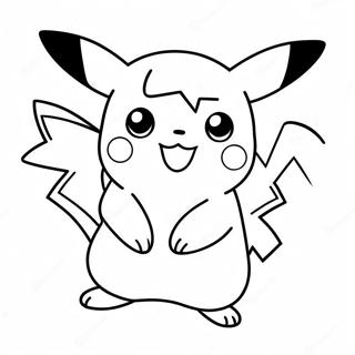 Cute Pikachu Mega Evolution Coloring Page 382-311