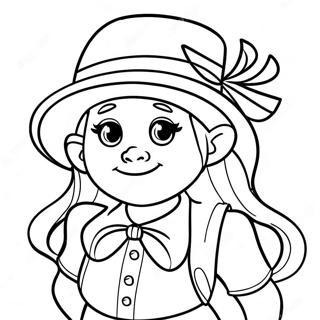 Girl Leprechaun Coloring Pages