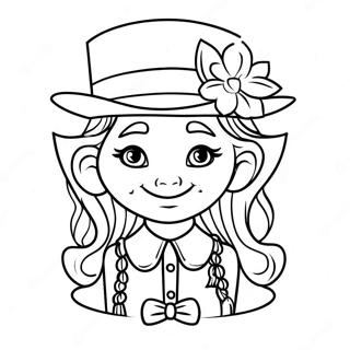 Girl Leprechaun Coloring Page 38603-30875