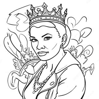 Queen Graffiti Gangster Coloring Page 38733-30987