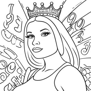 Queen Graffiti Gangster Coloring Page 38733-30988