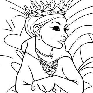 Cool Queen Graffiti Artist Coloring Page 38734-30983