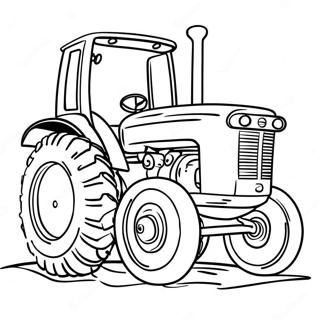 Pulling Tractor Coloring Page 39043-45670