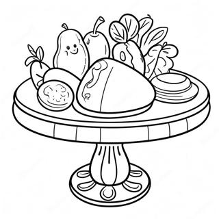 Colorful Lalo Table With Food Coloring Page 39054-31229