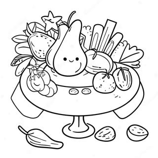 Colorful Lalo Table With Food Coloring Page 39054-31230