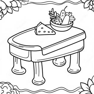 Colorful Lalo Table With Food Coloring Page 39054-31232