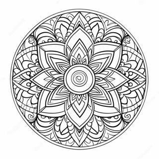 Sacred Geometry Mandala Coloring Page 39313-31430