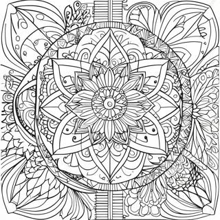 Intricate Sacred Geometry Patterns Coloring Page 39314-31436