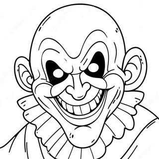 Terrifier Clown With Scary Grin Coloring Page 39724-31749
