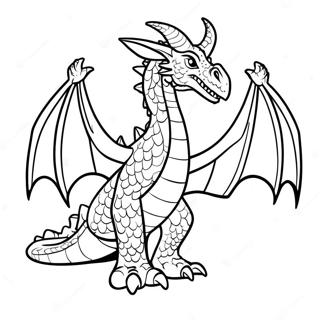Dnd Dragon Coloring Page 4006-3322