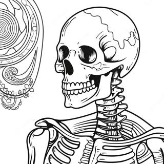 Detailed Human Skeleton Coloring Page 40954-32712