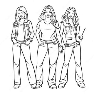 Newjeans Group Coloring Page 41123-32842