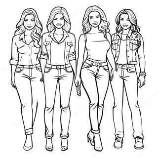 Newjeans Members Portrait Coloring Page 41124-32845