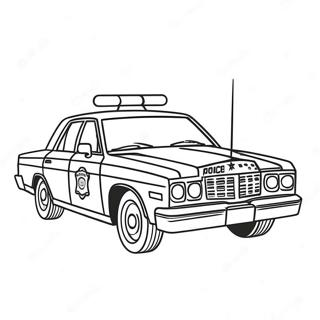 Police Car Coloring Page 411-323