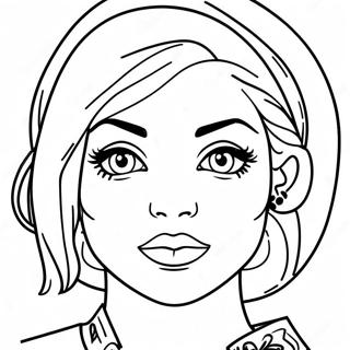 Swag Bad Girl Coloring Page 41373-33042