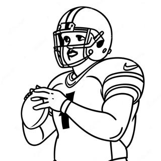 Dak Prescott Action Pose Coloring Page 41663-33271