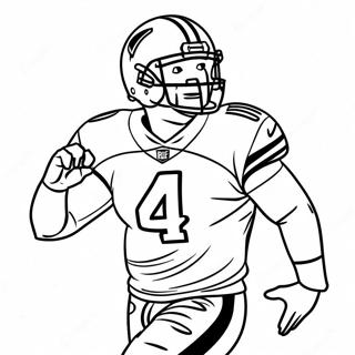 Dak Prescott Action Pose Coloring Page 41663-33272