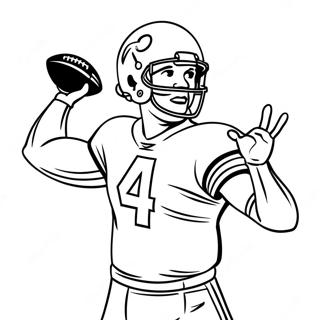 Dak Prescott Throwing Football Coloring Page 41664-33284