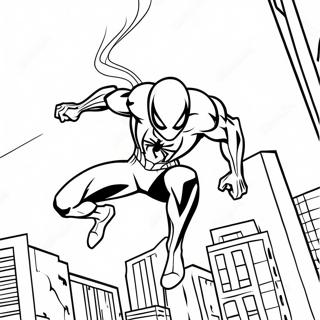 Spiderman 2099 Action Pose Coloring Page 4196-3472