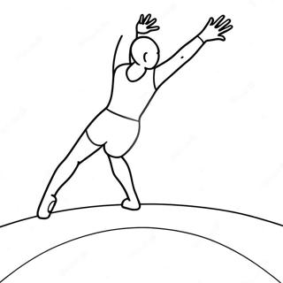 Gymnastics Coloring Pages