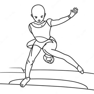 Gymnastics Coloring Page 421-332