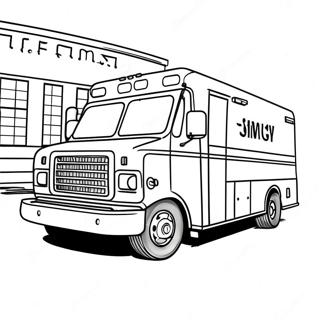 Emt Vehicle Coloring Page 42443-33893