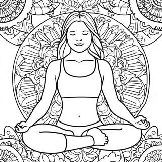 Lululemon Yoga Pose Coloring Page 42834-34206