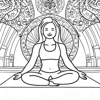 Lululemon Yoga Pose Coloring Page 42834-34208