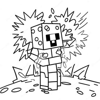 Explosive Minecraft Tnt Coloring Page 43244-34530