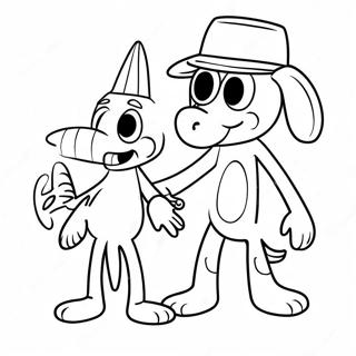 Gumby And Pokey Adventure Coloring Page 43844-35007