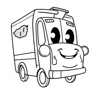 Ups Package With Smiling Face Coloring Page 43894-35044