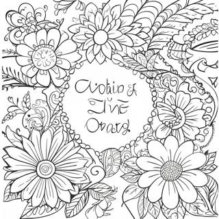 Easy Inspirational Quotes Coloring Page 441-354