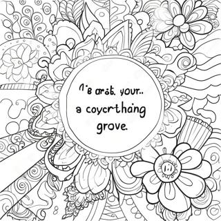 Easy Inspirational Quotes Coloring Page 441-356