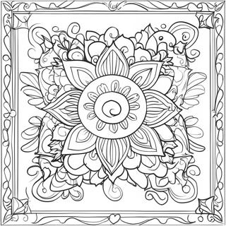 Colorful Suncatcher Design Coloring Page 44674-35672