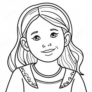 Girl Coloring Page 45003-35933