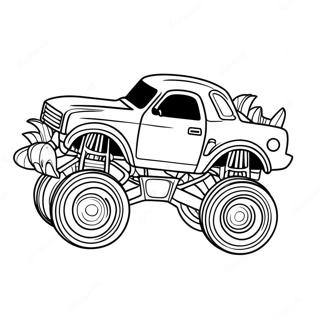 Ferocious Shark Monster Truck Coloring Page 4537-3747