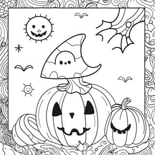 Halloween Doodle Art Coloring Page 45933-36674