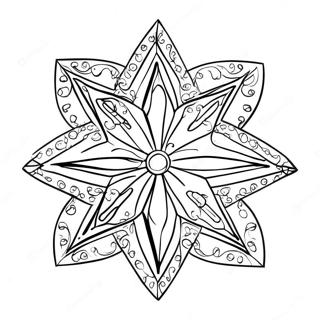 Colorful Epiphany Star Coloring Page 46024-36752