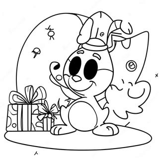 Pixar Christmas Coloring Page 46473-37101