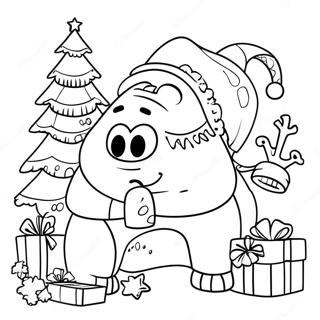 Pixar Christmas Coloring Page 46473-37102