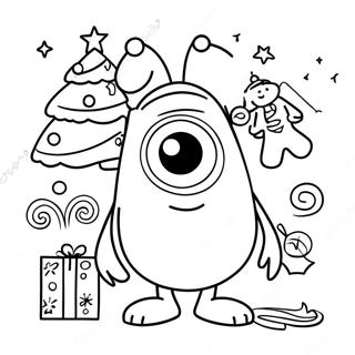 Pixar Christmas Coloring Page 46473-37103