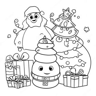 Pixar Christmas Coloring Page 46473-37104